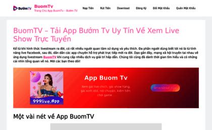 buomtb|Hướng dẫn tải BuomTV về IOS APK .
